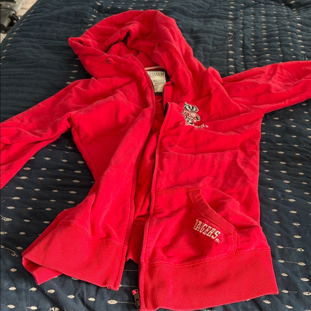 Colosseum Red Badgers Women's Hoodie